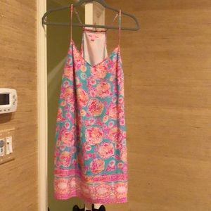 Silk strappy Lilly Pulitzer dress multicolor, EUC.